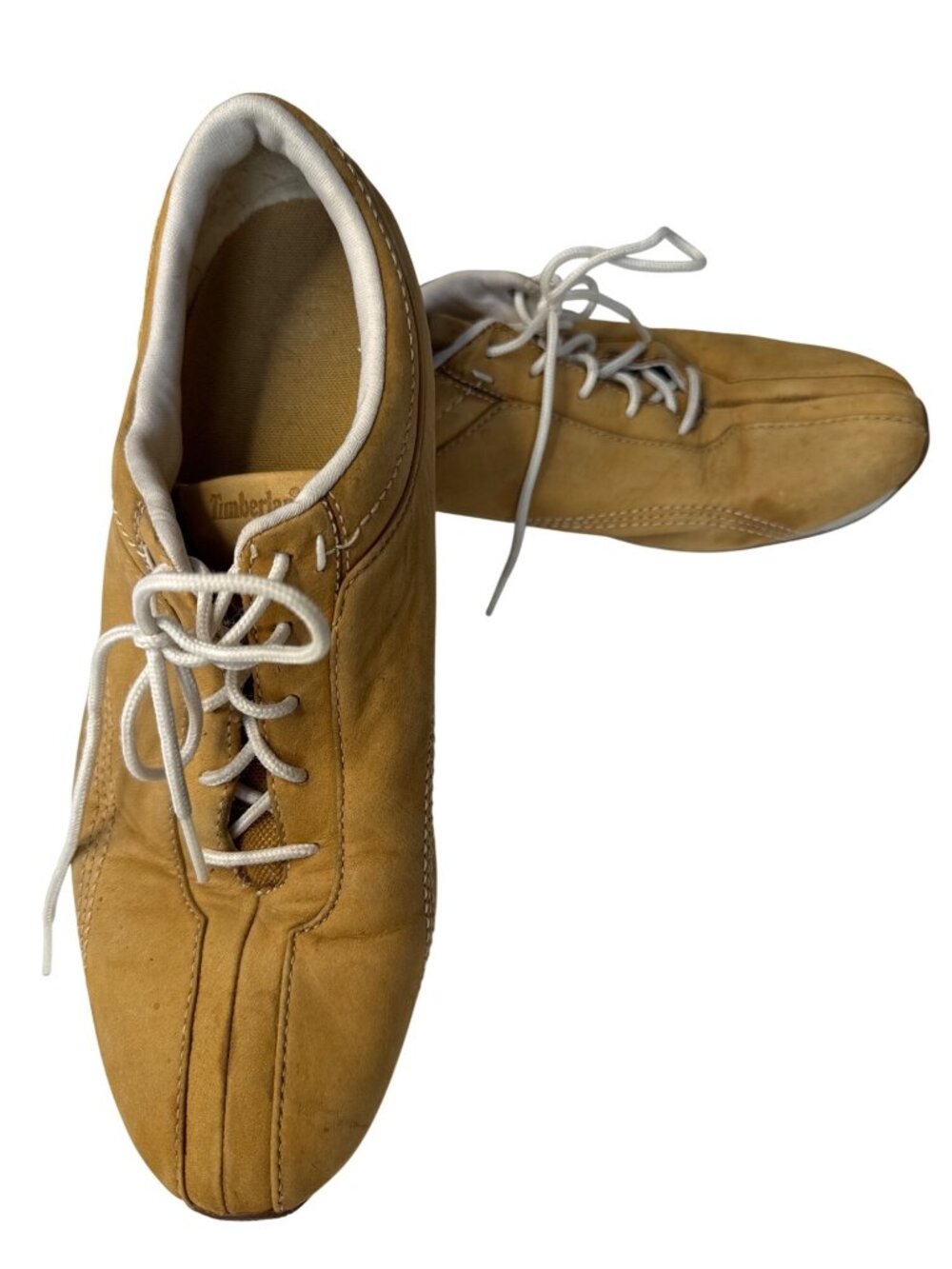 Timberland Tan Suede Walking Hiking Sneaker Shoes Lace-Up Comfortable Size 10